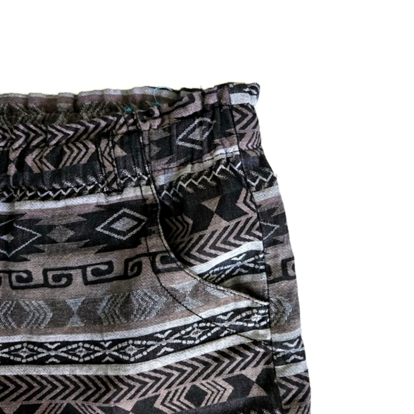 Maurices Aztec Southwestern Boho Artsy Dressy Shorts - Picture 2 of 9